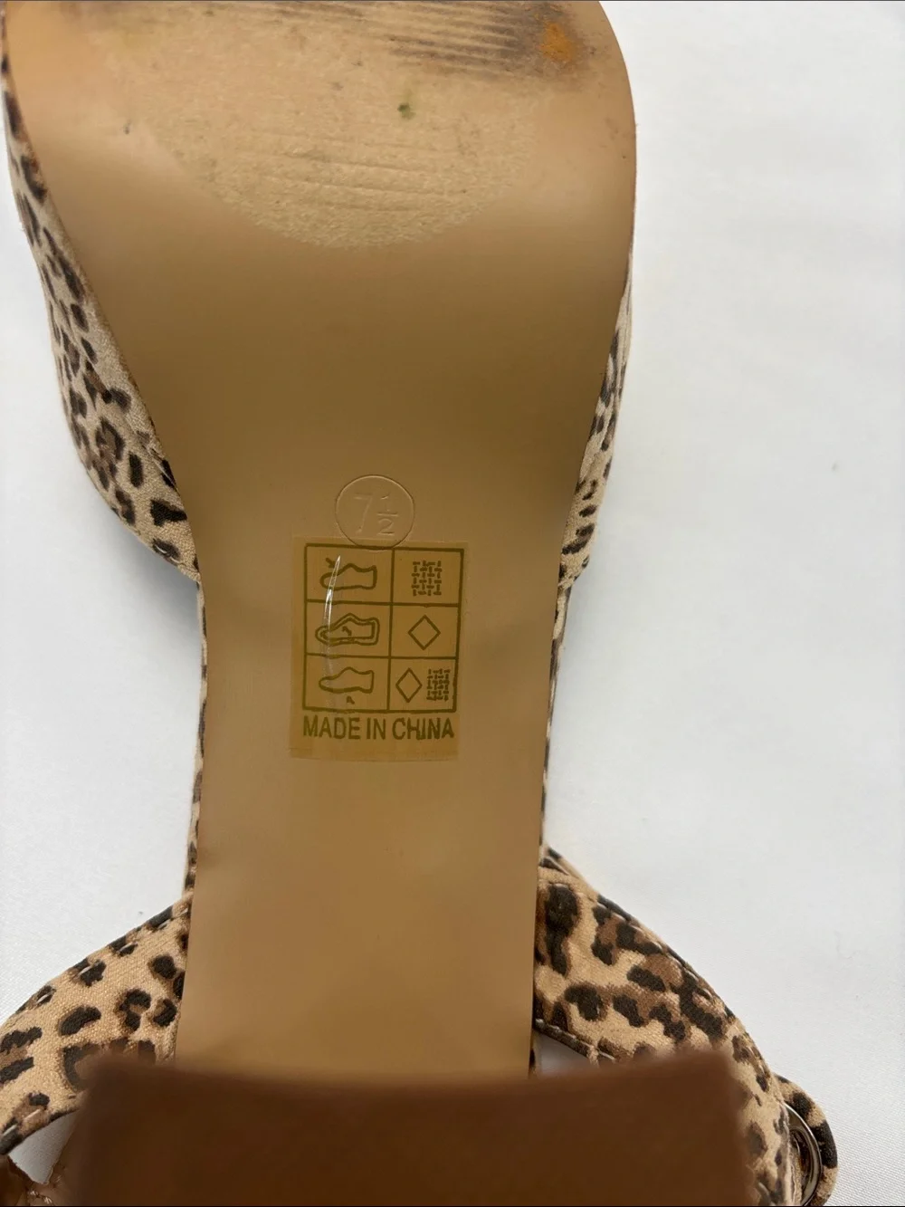 Jouree Collection Leopard Print Platform Slingback Heels‎ - Women’s 7.5 #353